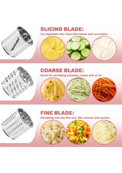 Kitchenaid Stand Mikseri Için Peynir Dilimleyici Parçalayıcı Ataşmanı, 3 Bıçaklı Kitchenaid Parçalayıcı Aksesuarlarını Değiştirin (Yurt Dışından) indirimleri