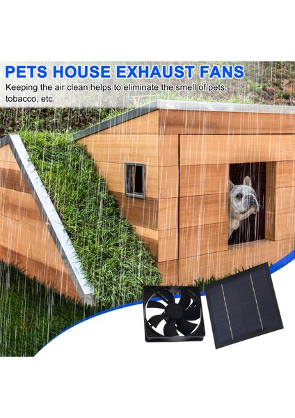 20W 12V Güneş Paneli Egzoz Fanı Hava Çıkarıcı Mini Vantilatör Güneş Paneli ile Çalışan Fan Köpek Tavuk Evi Serası Için (Yurt Dışından) indirimleri