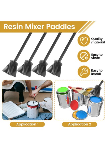 Reçine Karıştırma Kürekleri, Matkap Için Epoksi Karıştırıcı Ataşmanı, Yeniden Kullanılabilir Boya Karıştırıcı Matkap Ataşmanı (6 Adet) (Yurt Dışından) indirimleri