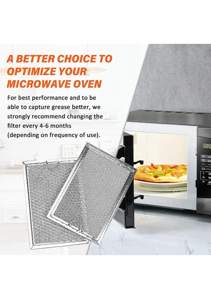 Ge WB06X10309/WB06X10359 Mikrodalga Havalandırma Filtresi Için 4 Adet Mikrodalga Filtresi Değişimi (Yurt Dışından) modelleri