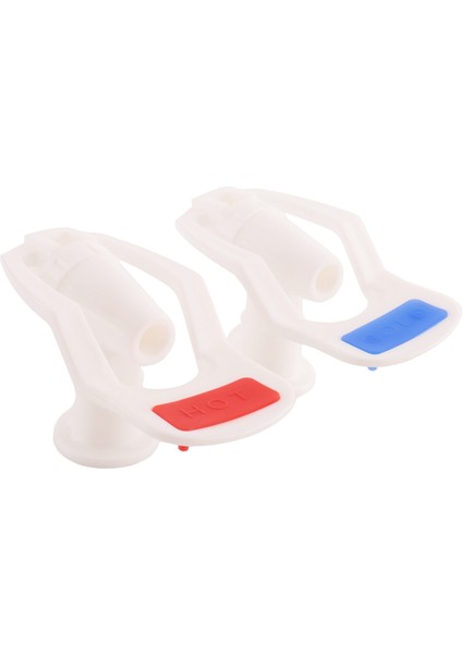 Su Sebili Yedek Basmalı Tip Beyaz Plastik Musluk 2 Adet (Yurt Dışından)