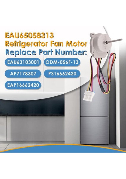 Lg Kenmore Dondurucu Için EAU65058313 Buzdolabı Evaporatör Fan Motoru EAU63103001 AP7178307 PS16662420 DC12V'YI Değiştirin (Yurt Dışından) fiyatları