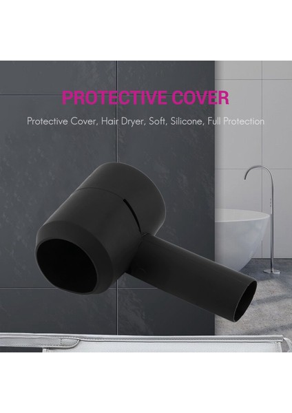 Dyson Supersonic Saç Kurutma Makinesi Için Siyah Yumuşak Silikon Koruyucu Kılıf, Dyson Üfleyici Kılıfı Için 360 Derece Tam Korumalı Şarj Kutusu (Yurt Dışından) indirimleri