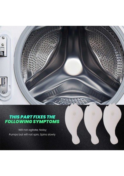 12'li Paket 80040 Çamaşır Makinesi Çalkalayıcı Dişleri Değiştirme Kiti Whirlpool ve Kenmore Çamaşır Makinelerine Tam Uyumlu - 285612 285770'IN Yerini Alır (Yurt Dışından) modelleri