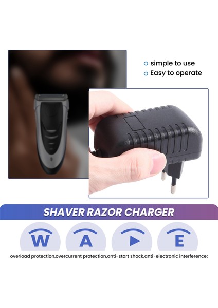 Braun Sakal Düzeltici Serisi Z20 Z30 Z4 Için 12V Güç Kaynağı Şarj Kablosu Yedek Elektrikli Tıraş Makinesi Şarj Cihazı 380, 4775, 190, 360, 1775, 5416-EU Fişli (Yurt Dışından) fırsatları