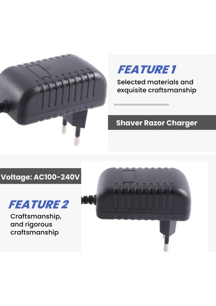 Braun Sakal Düzeltici Serisi Z20 Z30 Z4 Için 12V Güç Kaynağı Şarj Kablosu Yedek Elektrikli Tıraş Makinesi Şarj Cihazı 380, 4775, 190, 360, 1775, 5416-EU Fişli (Yurt Dışından) indirimleri