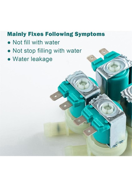 Samsung DC62-00214M Çamaşır Makinesi Su Vanası DC62-00214M 2979589 AP5623062 PS4208704 EAP4208704'Ü Değiştirir (Yurt Dışından) modelleri