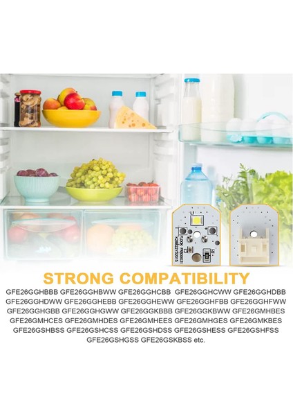 8 Adet WR55X11132 WR55X25754 Buzdolabı LED Işığı Ge Buzdolabı LED Ampulüyle Uyumlu (Yurt Dışından) modelleri