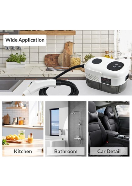 Akıllı Dokunmatik Ekranlı Buharlı Temizleyici, Yüksek Basınçlı Buharlı Temizleyici, Ev Için Elde Taşınabilir Buharlı Temizleyici, Ab Fiş A (Yurt Dışından)