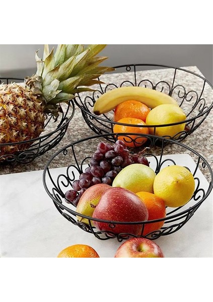 Askılı Ürün Sepeti Tel Meyve Sepeti 3 Katlı Demir Meyve Sepeti Mutfak Meyve Standı Meyve Sebze Depolama Sepeti (Yurt Dışından) fiyatları