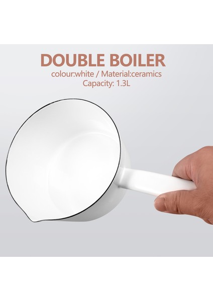 1,3 L Japon Tarzı Beyaz Seramik Süt Tenceresi Mutfak Pişirme Tavası Tencere Güveç Uzun Saplı Tek Kişilik Bebek Maması Tencere (Yurt Dışından) indirimleri