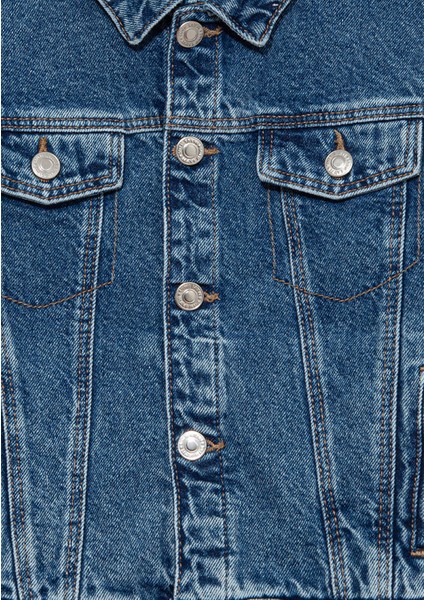 Ken 90lar Koyu Mavi Jean Ceket 6110001-86708