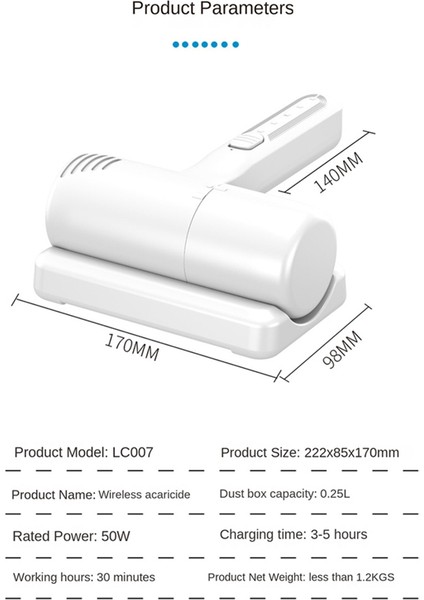 Yatak Için Akar Giderici Fırça USB Elektrikli Süpürge Sterilizasyon Dezenfeksiyon Makinesi Güvenli Ev Temizlik Kablosuz Robotu (Yurt Dışından) modelleri
