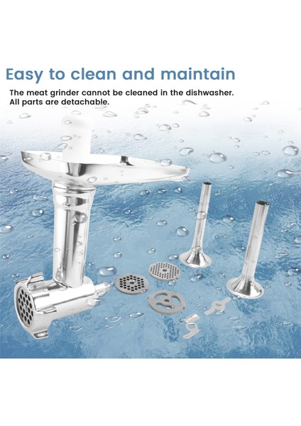 Kitchenaid Stand Mikserler Için Metal Gıda Öğütücü Aparatı, Kıyma Makinesi Aparatı Mutfak Aletleri (Yurt Dışından) indirimleri