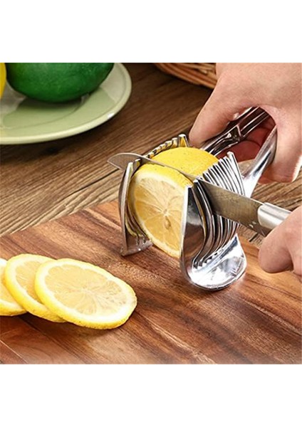Mutfak Aletleri Kullanışlı Soğan Tutucu Patates Domates Dilimleyici Sebze Meyve Kesici Güvenlik Pişirme Aletleri Aksesuarlar (Yurt Dışından) fırsatları