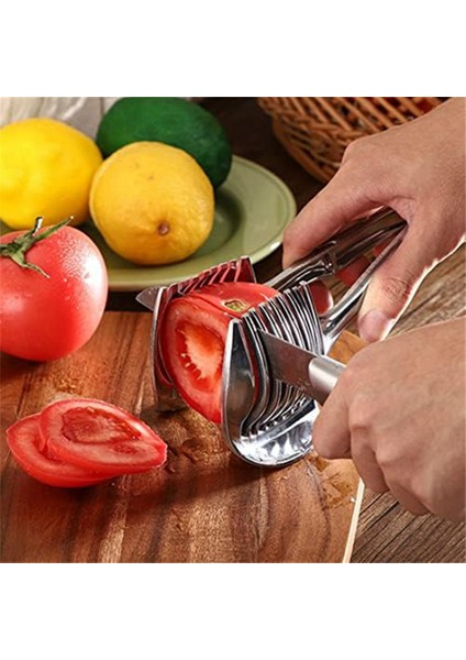 Mutfak Aletleri Kullanışlı Soğan Tutucu Patates Domates Dilimleyici Sebze Meyve Kesici Güvenlik Pişirme Aletleri Aksesuarlar (Yurt Dışından) indirimleri
