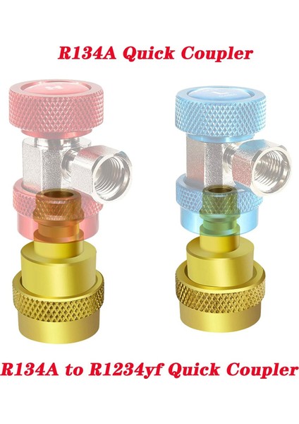 Adet A/c R134A'DAN R1234YF'YE Dönüşüm Kiti, Hızlı Adaptör Ayarlanabilir Yüksek ve Düşük Voltaj Konnektörü, Klima Için (Yurt Dışından) indirimleri