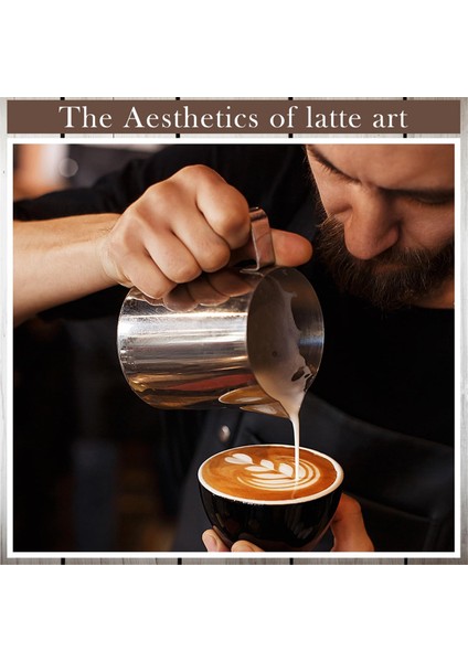 Adet Süt Köpürtme Sürahisi Espresso Buharlama Sürahileri 12 Oz Paslanmaz Çelik Süt Köpürtme Kupası Süt Köpürtme Buharlama Kupası (Yurt Dışından) modelleri