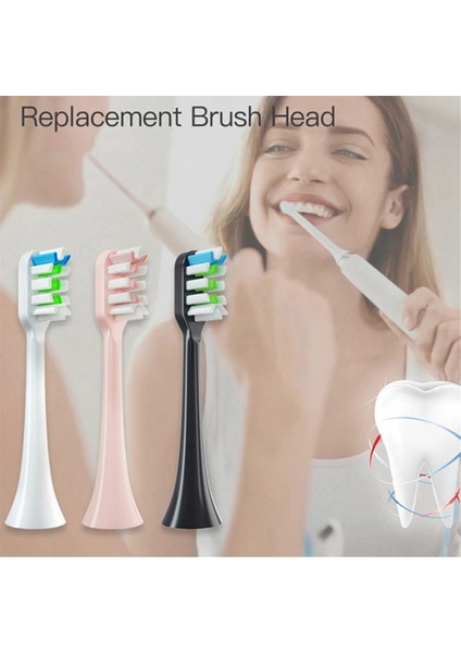 Soocas X3 X3PRO X3U X5 V1 D3 Elektrikli Diş Fırçası Için 10 Adet Vakumlu Paketlenmiş Yedek Fırça Başlığı, Siyah (Yurt Dışından) fiyatları