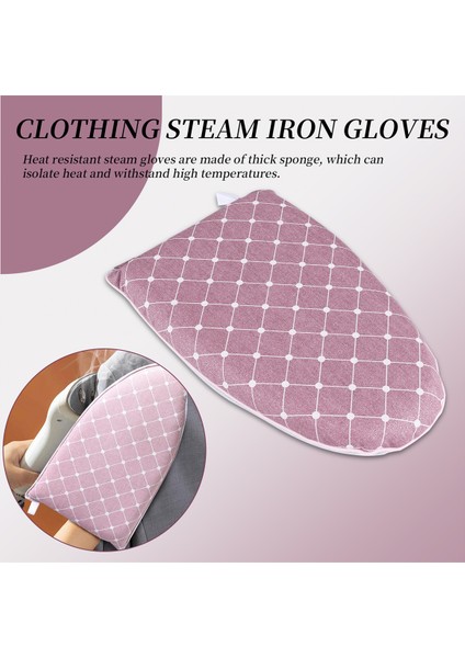 Giyim Buharlı Ütü Eldivenleri Buhar Geçirmez Eldivenler Isıya Dayanıklı Giyim Buhar Eldivenleri Giyim Buhar Aksesuarları Pembe (Yurt Dışından) fırsatları
