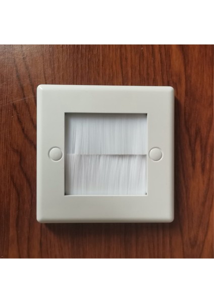 2 Adet Duvar Fırçası Duvar Plaka Fırçası Tekli 1 Çeteli Duvar Prizi Kablo Giriş Plakası Düzenli Montajlı Ön Plaka Duvar Plakası Siyah (Yurt Dışından)