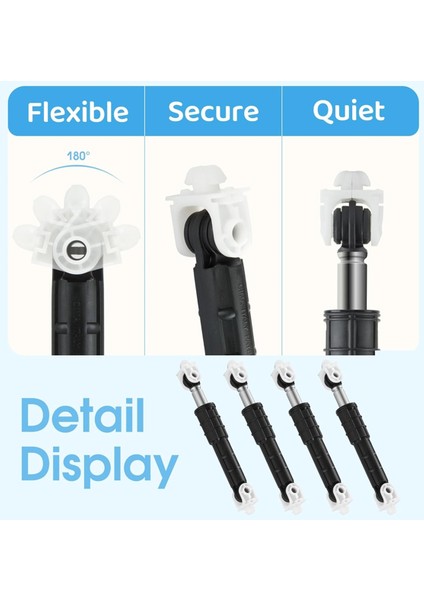 W10822553 8182812 Whirlpool Maytag Amana Kenmore Kitchenaid Çamaşır Makinesi Için 4'lü Paket Çamaşır Makinesi Amortisörü (Yurt Dışından) fiyatları