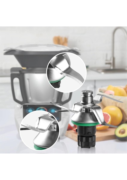 Thermomix Tm5 Tm6 Mutfak Robotu Parçaları Için Blender Bıçağı Yedek Parçası, Sabitleme Plakalı Paslanmaz Çelik Karıştırma Bıçağı (Yurt Dışından) fırsatları