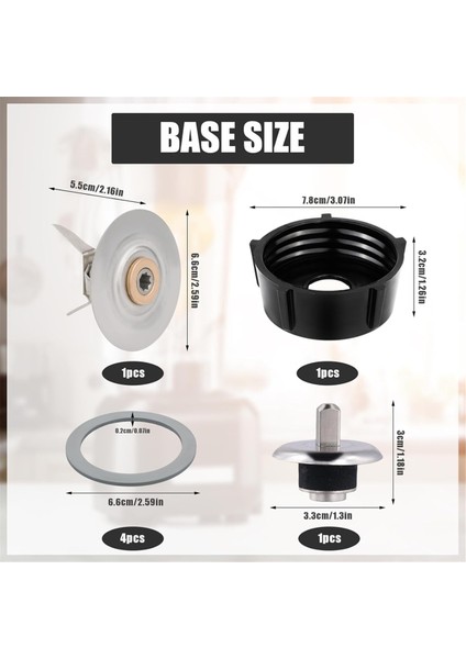 Oster Için 7 Parça Blender Yedek Parçaları, Kavanoz Tabanlı Blender Buz Bıçağı, Oster Osterizer Blender Aksesuarları (Yurt Dışından) fiyatları