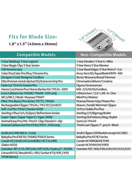 Çoğu Wahl Saç Kesme Makinesi Için Saç Kesme Koruyucu Seti Kaliper Tarak Limit Konumlandırma Tarak Yedek 1/16 Ila 1 Inç Saç Kesme Makinesi (Yurt Dışından) fırsatları