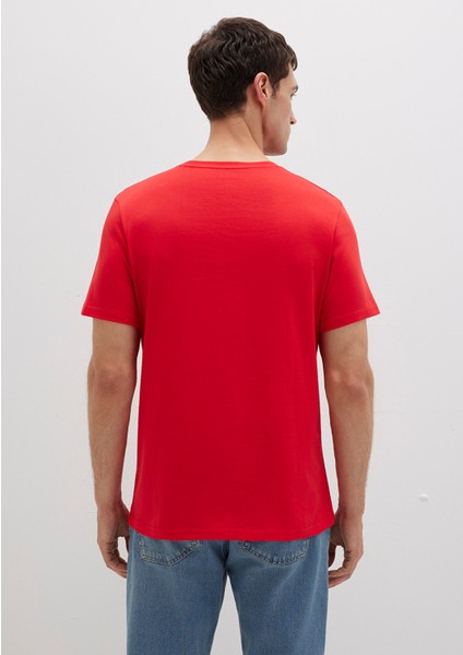 Mavi Jeans Baskılı Kırmızı Tişört 066841-33099