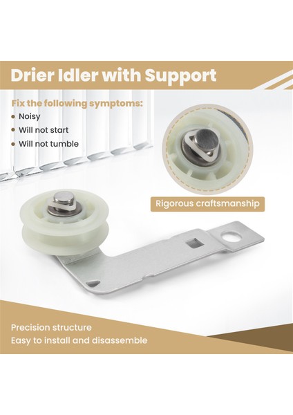 W10837240 Kurutma Makinesi Makarası Braketi Için Kenmore Kurutma Makinesi Parçasını Değiştirin (Yurt Dışından) fırsatları