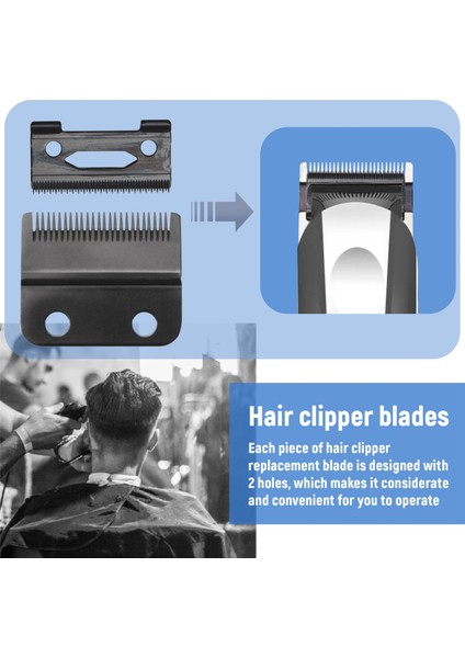 Set Saç Kesme Makinesi Yedek Bıçağı Ayarlanabilir Saç Kesme Makinesi Bıçakları Wahl 8148, 1919, 8591, 8504, 2241 ile Uyumlu (Yurt Dışından) indirimleri