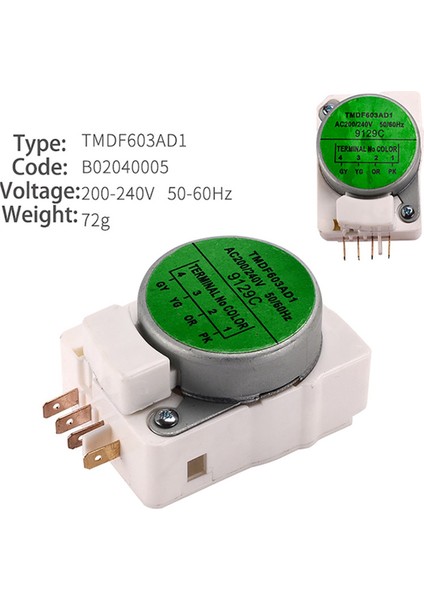 General Refrigerator Buzdolabı Parçaları Mekanik Defrost Zamanlayıcısı TMDF603AD1 Buzdolabı Defrost Zamanlayıcısı (Yurt Dışından) fırsatları