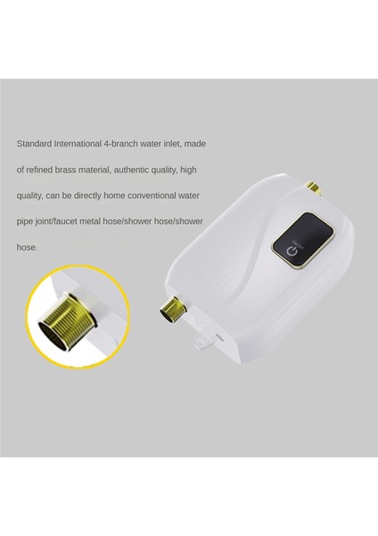 Ab Fişi, 3000W 220V Mini Anında Sıcak Su Isıtıcısı Elektrikli Anında Sıcak Su Isıtıcısı Tankless Su Isıtıcısı - Beyaz (Yurt Dışından) fırsatları