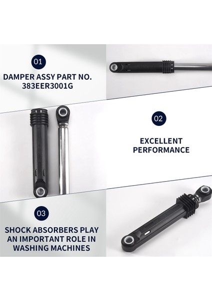 Adet 383EER3001G 4901ER2003A Çamaşır Makinesi Amortisörü Lg Çamaşır Makinesi 383EER3001F,383EER3001H Için Yedek Parça (Yurt Dışından) indirimleri
