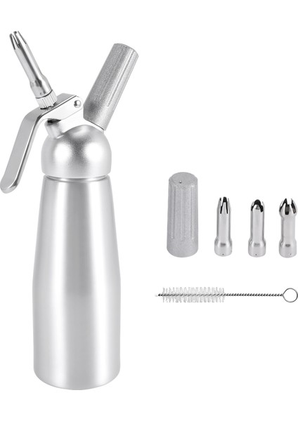 Profesyonel Çırpılmış Krema Dağıtıcısı Paslanmaz Çelik 500ML Kapasiteli Hazne Ev Yapımı Çırpılmış Krema Makinesi (Yurt Dışından)