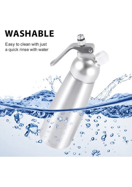 Profesyonel Çırpılmış Krema Dağıtıcısı Paslanmaz Çelik 500ML Kapasiteli Hazne Ev Yapımı Çırpılmış Krema Makinesi (Yurt Dışından) indirimleri