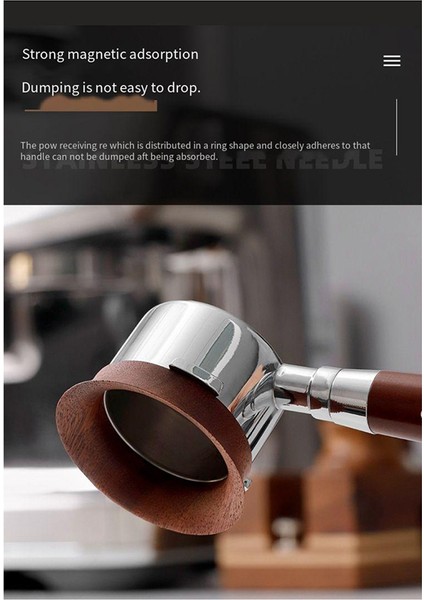 Espresso Makinesi Için Kahve Dozaj Hunisi Kahve Dozaj Halkaları Pratik Kahve Rengi 7 (Yurt Dışından)