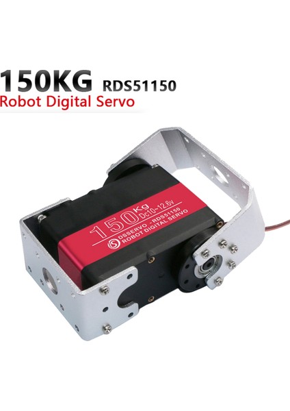 150 kg 12 V RDS51150 Çift Şaftlı Dijital Metal Robotik Servo U Montaj Braketi Su Geçirmez 180 Derece (Yurt Dışından) modelleri