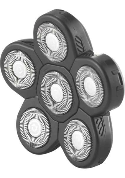 Erkek Elektrikli Tıraş Makinesi Başlıkları Elektrikli Tıraş Bıçağı Yedek Başlığı 6 Bıçaklı Tıraş Makinesi Yedek Başlığı Kel Siyah (Yurt Dışından)