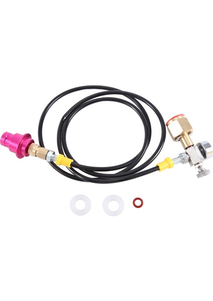 Duo/terra/art Için 2000 Psi Basınç Göstergeli Co2 Adaptör Hortumu, Daha Büyük Co2 Şişelerine Hızlı Bağlantı, Karbonatlı Şişe (Yurt Dışından) modelleri