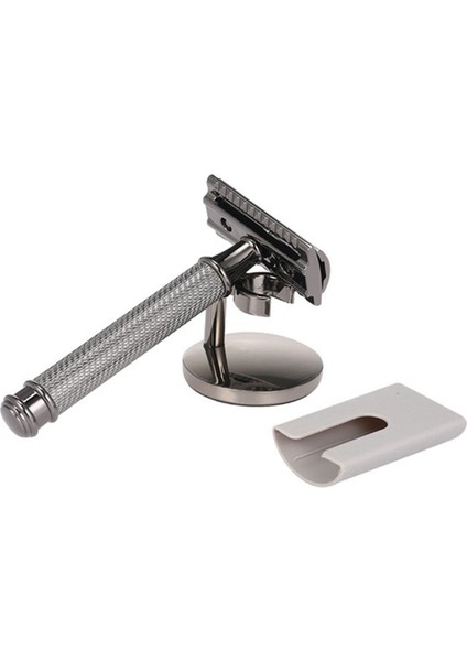 Gri Siyah Ayarlanabilir Çift Kenarlı Klasik Güvenlikli Tıraş Bıçağı Erkek Tıraş Bıçağı Taban Kesici Başlıklı (Yurt Dışından) indirimleri