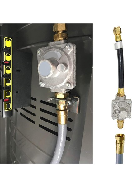 710-0003 Gazlı Izgara Için 3030CNG'NIN Değiştirilmesi Doğal Gaz Dönüşüm Kiti Regülatörü Hortumlu 1/2 Inç Erkek Flare Bağlantı Parçası (Yurt Dışından) modelleri
