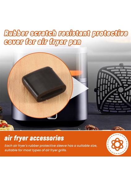 Hava Fritözü Kauçuk Tamponları, Hava Fritözü Tepsi Kauçuk Yedek Parça Aksesuarları, Hava Fritözü Tavası Için Çizilmez Koruyucu Kılıflar (Yurt Dışından) fırsatları