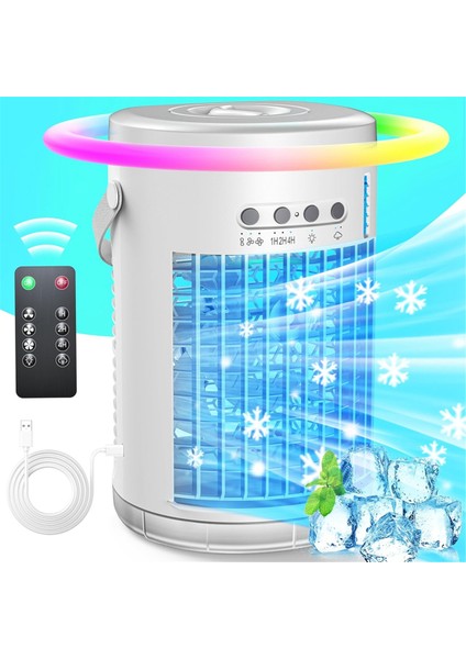 Uzaktan Kumandalı Taşınabilir Klimalar, Buharlaştırıcı Mini Taşınabilir Klima Ünitesi, Işıklı Kişisel Klima (Yurt Dışından) modelleri