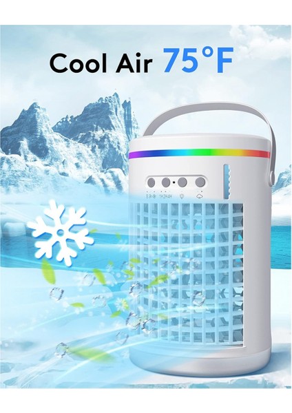 Uzaktan Kumandalı Taşınabilir Klimalar, Buharlaştırıcı Mini Taşınabilir Klima Ünitesi, Işıklı Kişisel Klima (Yurt Dışından) indirimleri