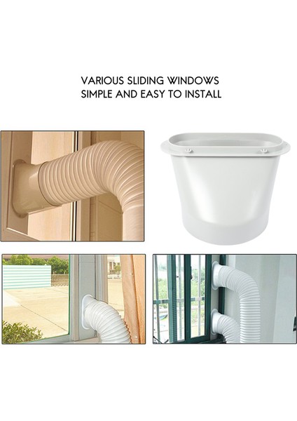 Taşınabilir Klima Kiti Plakası Için Pencere Adaptörü Bağlantı Egzoz Hortumu (Yurt Dışından) fiyatları