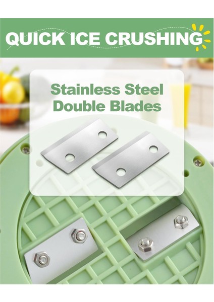 Kar Konisi Makinesi, Buz Kırıcı, Manuel Buz Kırıcı, Çift Paslanmaz Çelik Bıçaklı Buz Kırıcı (Yurt Dışından) fiyatları