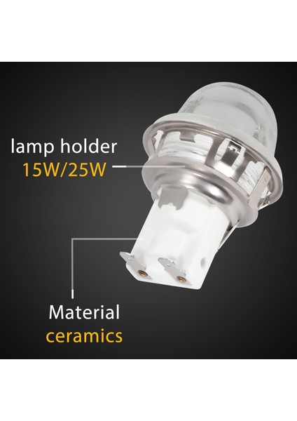 E14 Fırın Lambası Tutucu 15W/25W Aydınlatma Lambası Tutucu Fırın Lambası Kapağı Yüksek Sıcaklık Lambası Tabanı E14 500 Derece (Yurt Dışından) fırsatları