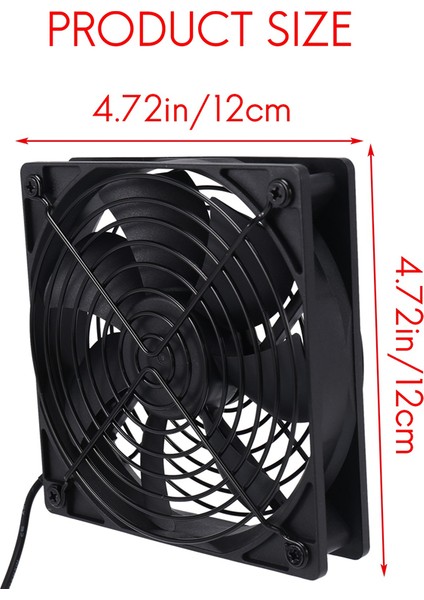 Çift 120 mm 5 V USB ile Çalışan Pc Yönlendirici Fanları Hız Kontrol Cihazı ile Yönlendirici Modem Alıcısı Için Yüksek Hava Akışlı Soğutma Fanı (Yurt Dışından) indirimleri